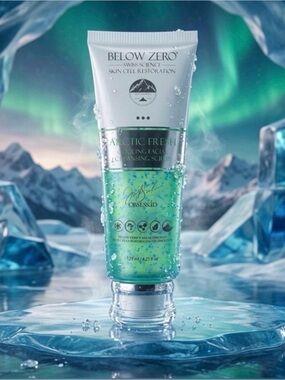 Below Zero Arctic Fresh Cooling Facial Cleansing Scrub ~ Retail $150